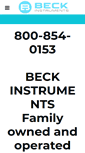 Mobile Screenshot of beckinstruments.com